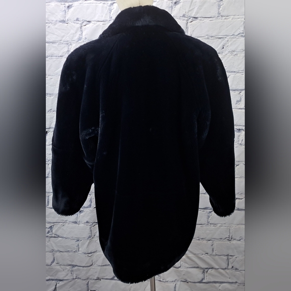 Marie Planete FrVintage 90s Women's Faux Fur Winter Coat Jacket Purple XL - Picture 6 of 14